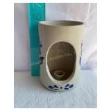 Pottery candle stick - marked 2003 WPF 5.5'h