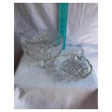 Saw tooth edge finger tip bowl 6ï¿½d & 3 legged