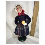 Byers Choice Caroler, female w/orange, 9'H