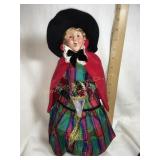 Byers Choice Carolers, Victorian woman, 13'H
