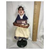 Byers Choice Carolers, girl w/yule log, 9.5'H
