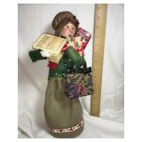 Byers Choice Caroler, shopper, 13.5'H