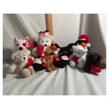 9 TY beanies & Gund stuffed animals