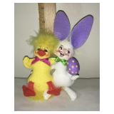 Annalee Mobilitee Doll 2008 Easter Duck & Bunny