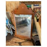 Mirror, wood frame, 25x41'