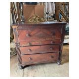 American Empire, chest of drawers, locking