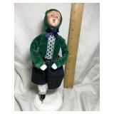 Byers Choice Caroler, ice skater, 9.5'H