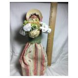 Byers Choice Caroler, Flower Vendor, 13'H