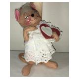 Annalee Mobilitee Doll 1996 Valentines Day Mouse