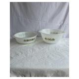 Anchor hockingFire King Meadow Green mixing bowl