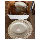 Misc. dishes, platters, glassware, etc.