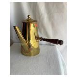 Copper starburst Choc/coffee pot, 7.5'H