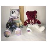2 Collectible bears, Thomas Kinkade & NFL