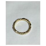 14 kt band ring, size 5 1/2, .10 oz.