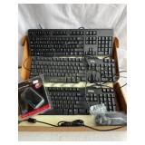 3 Dell wired keyboards & 1 wired mouse, not