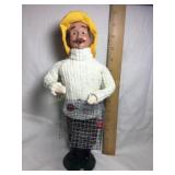 Byers Choice Caroler, crabber, 13'H