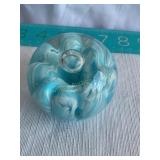 Joe St. Clair Glass paperweight 2.5'
