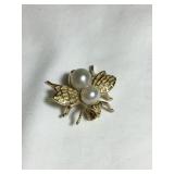 14 kt 585 Bumblebee brooch/pendant, SB makerï¿½s