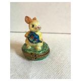 Limoges France peint main rabbit porcelain