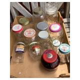 12+ Misc. jars, Ma Brown, Kraft Dinosaur,