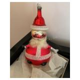 Vintage De. Carlini, Italy, Santa hand blown