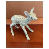 Herend Hungary fawn figurine, 4'H