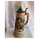 German Musical beer stein 12'h