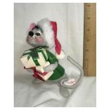 Annalee Mobilitee doll, Christmas mouse, 6'