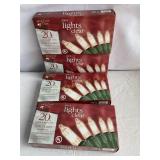 4 boxes mini clear lights- 20 ct per strand.