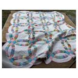Double Wedding ring Quilt 86'x92ï¿½