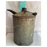 Metal oil can 8'