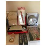 Misc-Equity Silver Analog Alarm clock NIB,