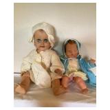2 doll babies, 20" tallest show wear