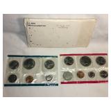 13pc. 1980 UNC US mint coin set sealed w/envelope