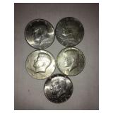 5 Kennedy Half Dollar - 1968(d)
