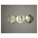 3 Franklin half dollar- 1963-2(d)