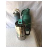3 Thermal water bottles, bubba, Hydraflow, etc.