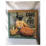 Doug the Pug, framed puzzle, 19x19' (no ship)