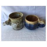 2 Pottery mugs, Gretchen?, etc.