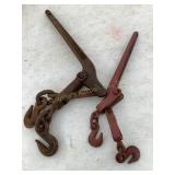 2 Lever action chain load/snap binders w/4 hooks