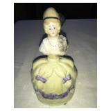 Porcelain Limoge ? doll perfume bottle 4.5'h
