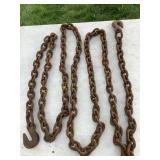 14ï¿½ Tow chain W/double hooks (no shipping)