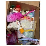 Misc pill cases, back brushes, Gillette S
