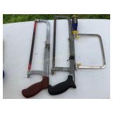 3 Handsaws, hack, coping, Irwin, Tekton, etc.