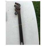 Vtg Lawson heavy duty adj straight pipe wrench