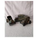 3 Farmers & Mechanics National Bank metal carS,