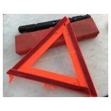 Satellite safety flare in plastic case