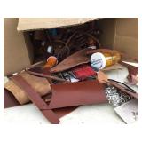 Misc - leather scraps, eyelets, grommets, etc.