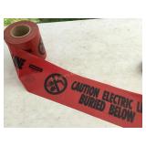 Caution electric line marking tape