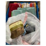 Misc towels, washcloths NIP, In tote no lid